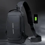 USB charging sport shoulder bag