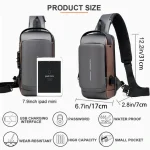 USB charging sport shoulder bag