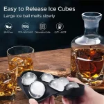 1-pc-ice-cubes-tray-6-grid-ice-cubes-maker-round-ice-cubes-tray-silicone-ice-mold-party-bar-random-color – 1