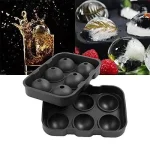 1-pc-ice-cubes-tray-6-grid-ice-cubes-maker-round-ice-cubes-tray-silicone-ice-mold-party-bar-random-color – 1