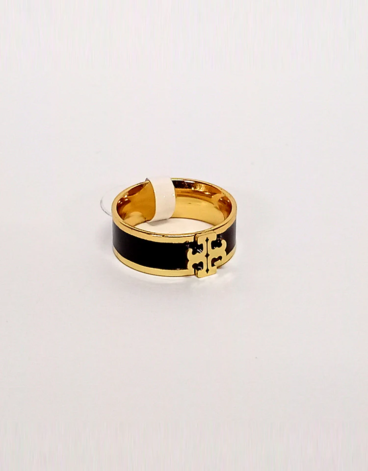 Golden Black Color Desiging Ring