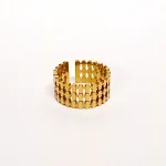 HMW Geometric Link Golden Ring