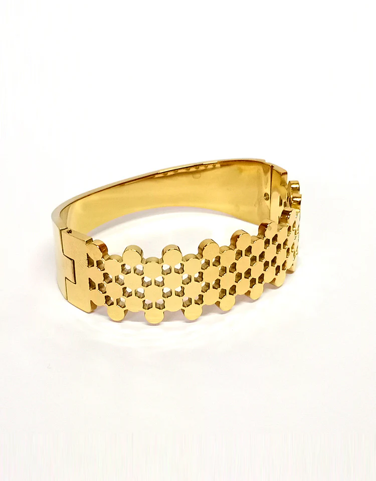 HarmaalWala Golden Watch Style Bracelet
